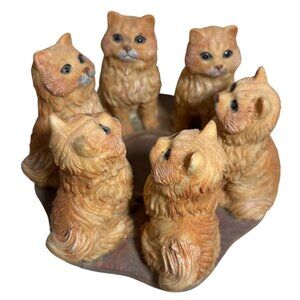 Continental Creations Circle Of Cats Unity Tea Light Candle Holder CCI 2002